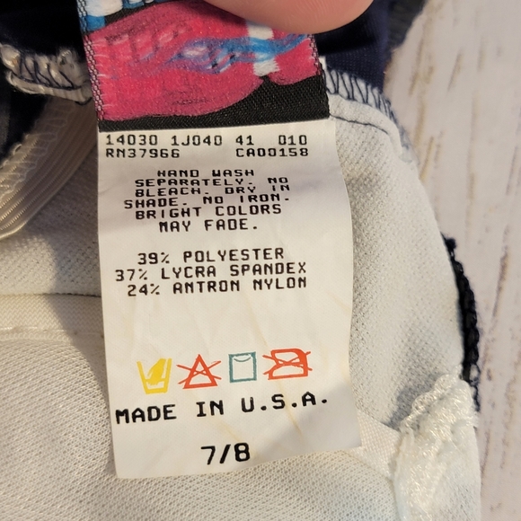 Electric Beach by Jantzen Vintage 90's Beach Pool One Piece Swim Suit 7/8 NWT - Picture 10 of 11